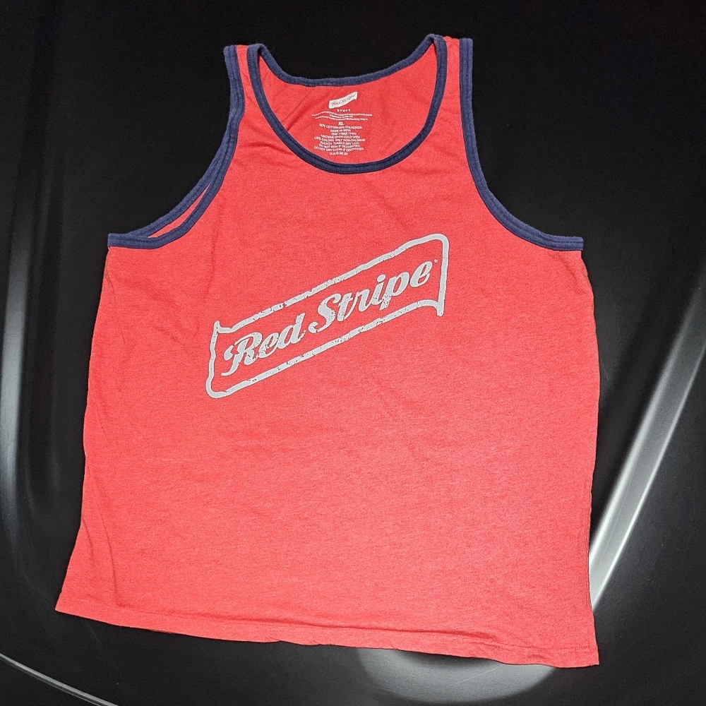 Red Stripe Tank Top XL